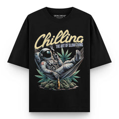Chilling Astronaut Oversized T-shirt