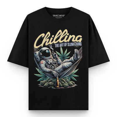Chilling Astronaut Oversized T-shirt