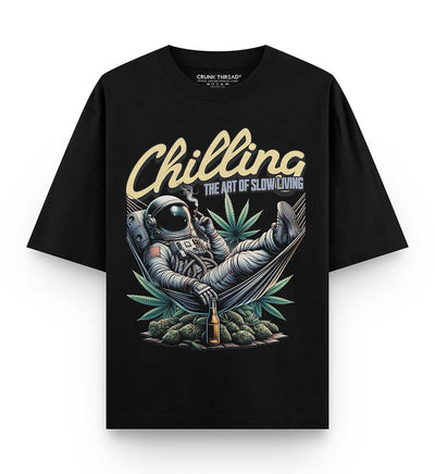Chilling Astronaut Oversized T-shirt