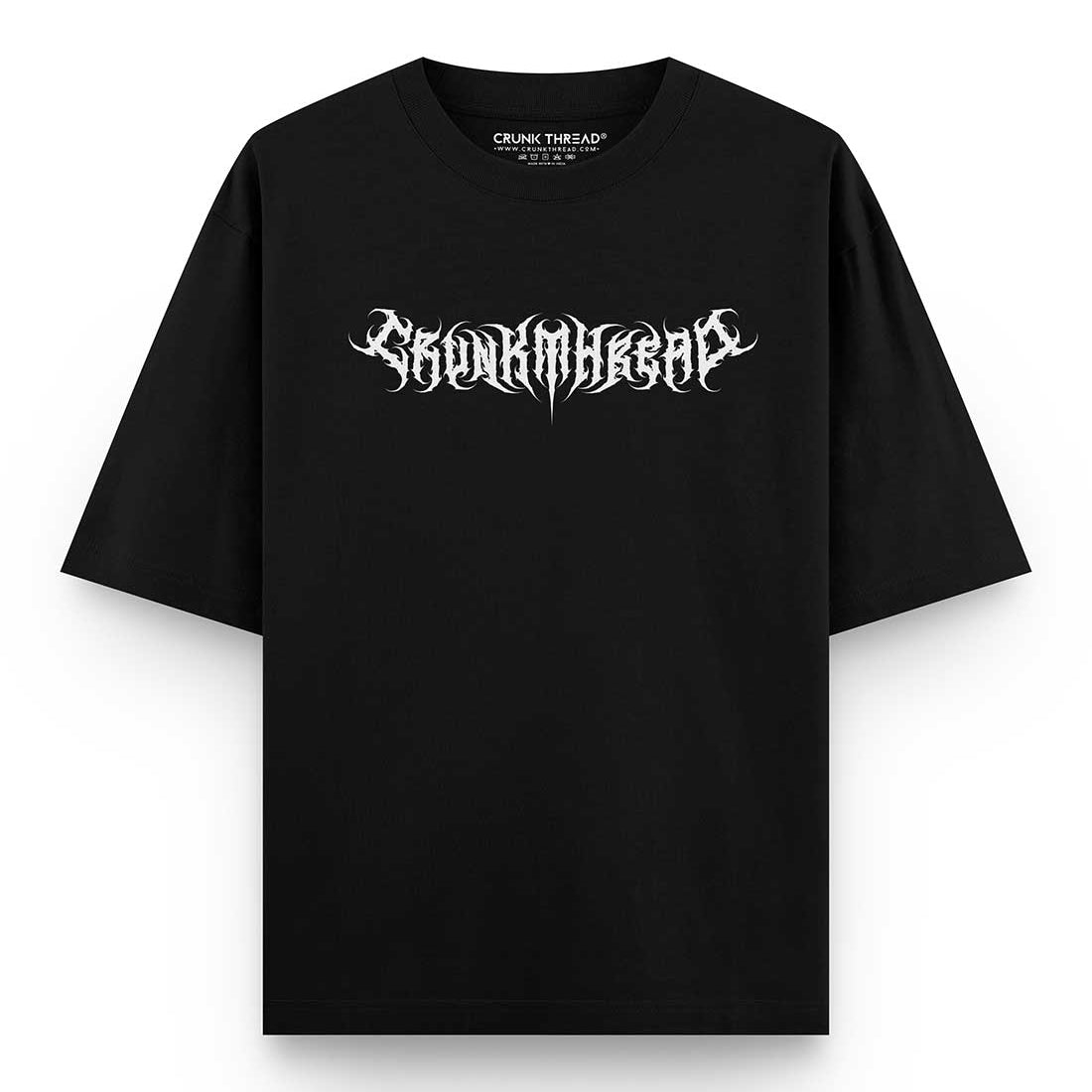 Crunk Thread Death Metal Logo Oversized T-shirt