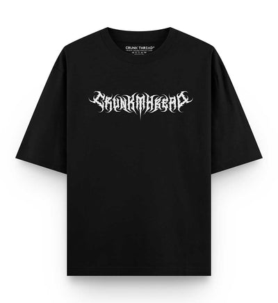 Crunk Thread Death Metal Logo Oversized T-shirt