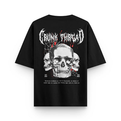 Crunk Thread Tri Skull Oversized T-shirt
