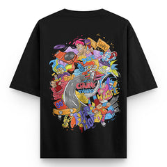 Crunk Thread Doodle Hip Hop Oversized T-shirt