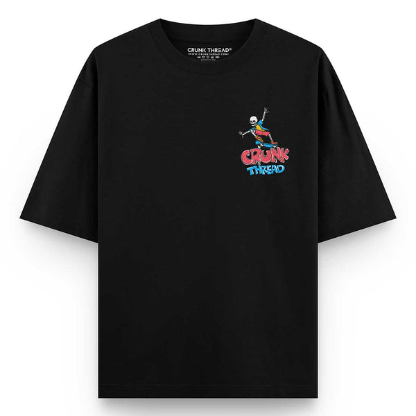Crunk-thread-Doodle-oversized-t-shirt-front-black - Crunk Thread