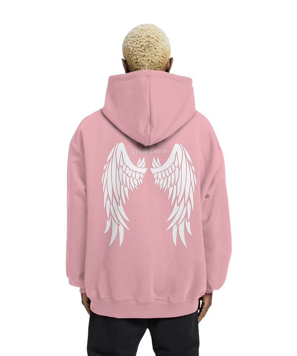 Crunk Thread Angel Wings Relaxed Fit Drop Shoulder Hoodie