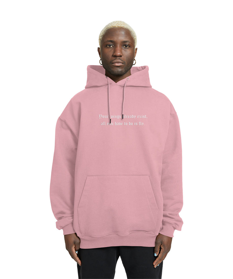 Crunk Thread Angel Wings Relaxed Fit Drop Shoulder Hoodie - Crunk Thread