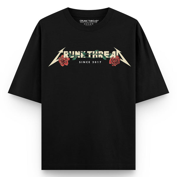 Crunk-thread-rose-wing-oversized-t-shirt-Front - Crunk Thread