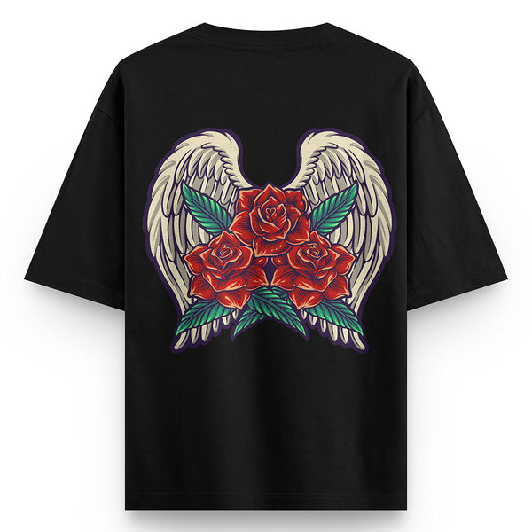 Crunk-thread-rose-wing-oversized-t-shirt - Crunk Thread