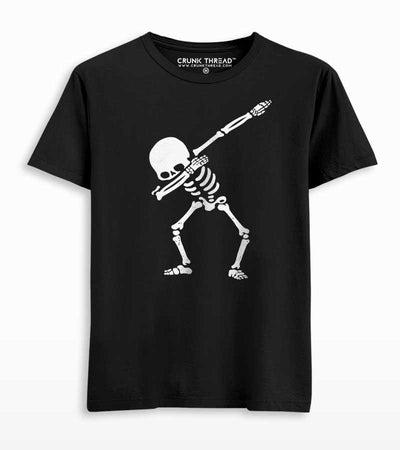 Dabbing Skeleton Men's Printed T-shirt - Crunk Thread