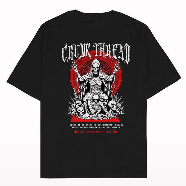Death Metal Graphic Oversized T-shirt - Crunk Thread