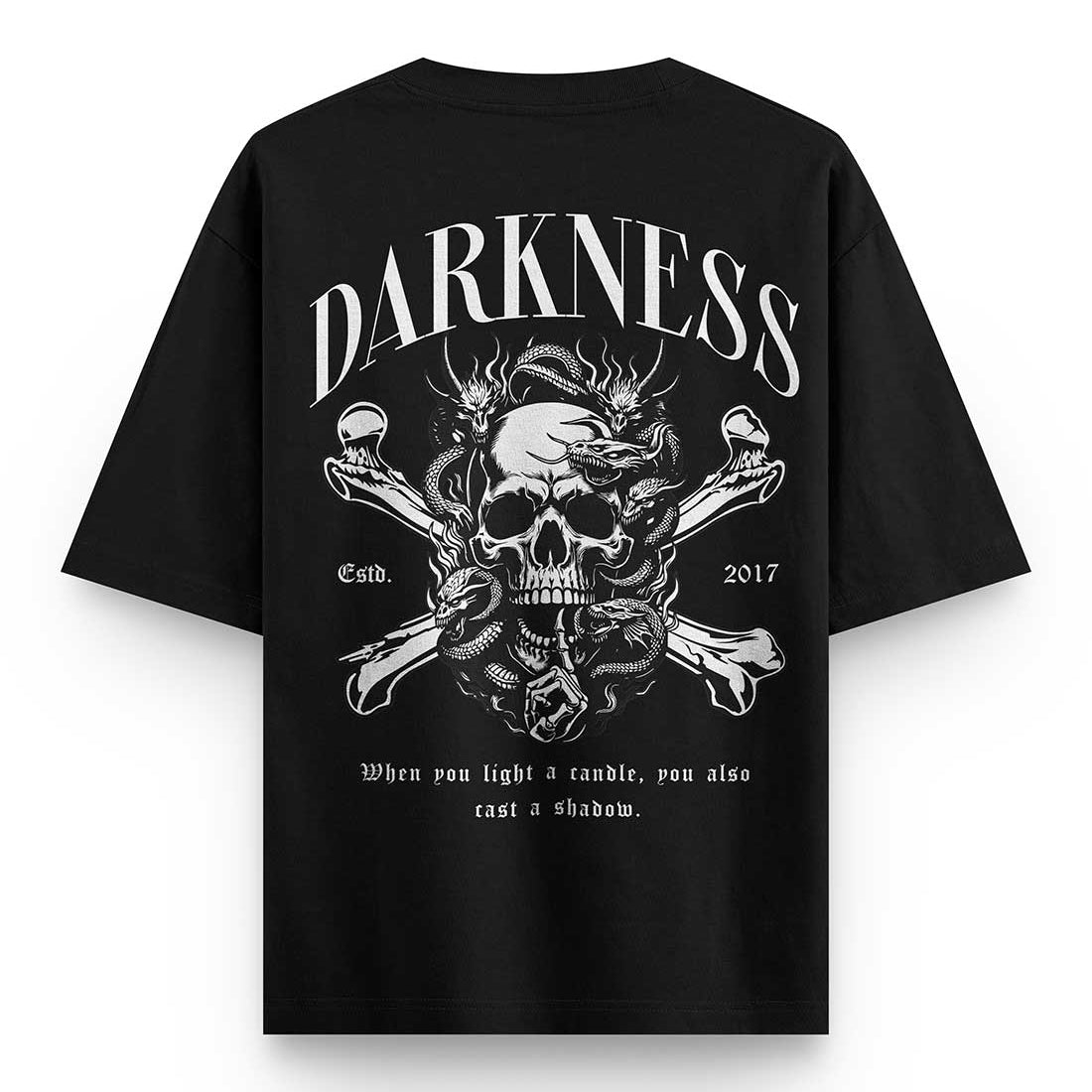 Darkness Skull Oversized T-shirt