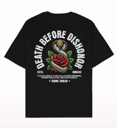 Death Before Dishonor Oversized T-shirt - Crunk Thread
