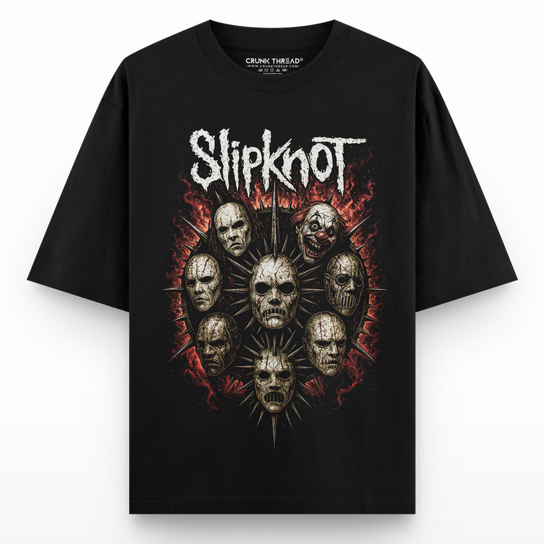 Demonic-Mask-Oversized-t-shirt - Crunk Thread