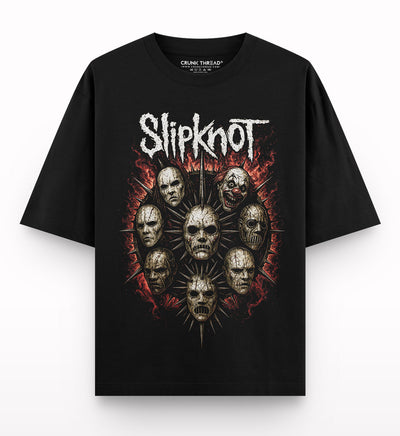 Demonic-Mask-Oversized-t-shirt - Crunk Thread
