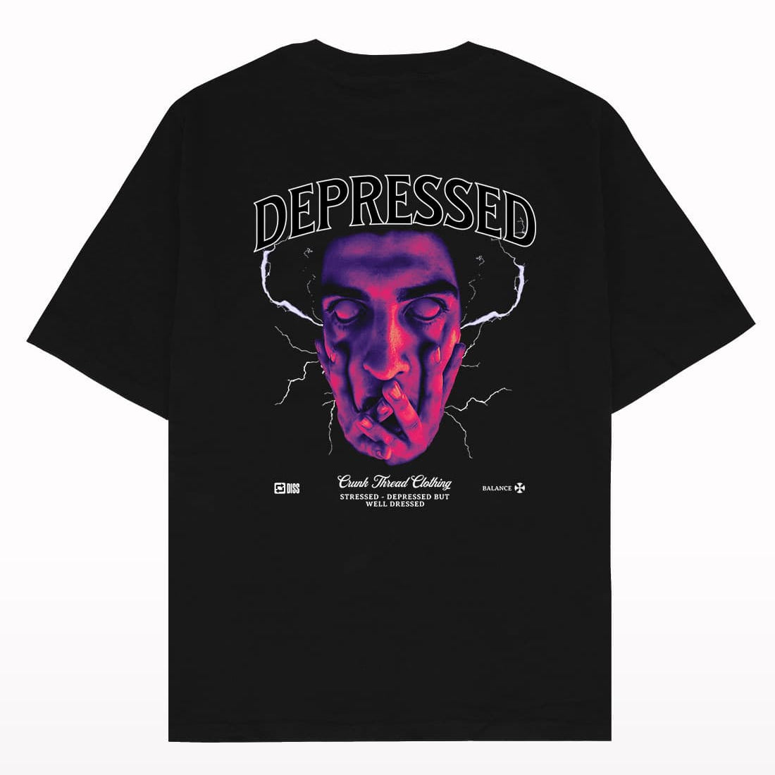 Depressed Oversized T-shirt - Crunk Thread