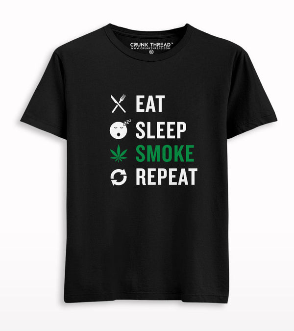 Eat Sleep Smoke Repeat T-shirt