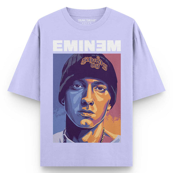 Eminem-oversized-t-shirt-lavender - Crunk Thread