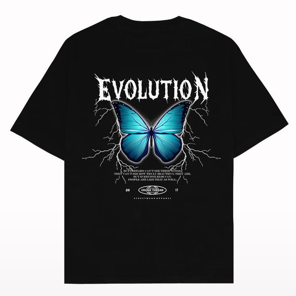 Evolution Butterfly Oversized T-shirt - Crunk Thread