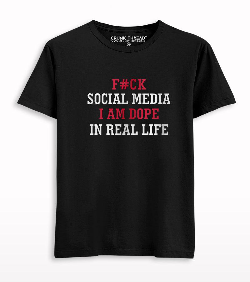 I am dope in real life Printed T-shirt - Crunk Thread