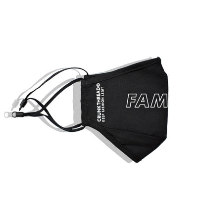 Famous Face Mask With Nose Clip & Adjustable Ear Loop - Crunk Thread