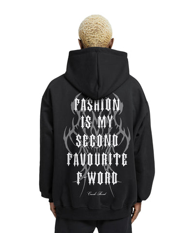 Fashion-is-my-second-favourite-f-word-back-relaxed-hoodie - Crunk Thread