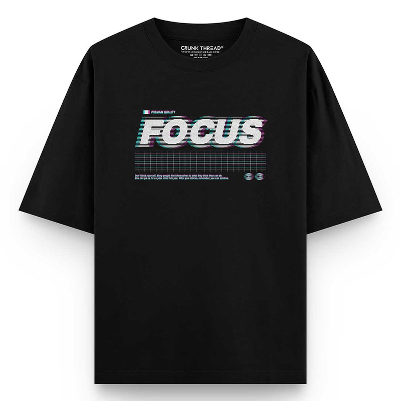 Focus-oversized-t-shirt - Crunk Thread