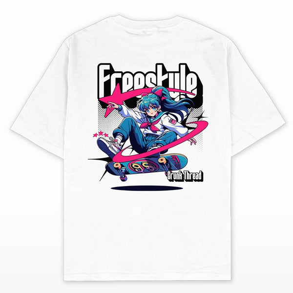 Freestyle Y2k Oversized T-shirt - Crunk Thread