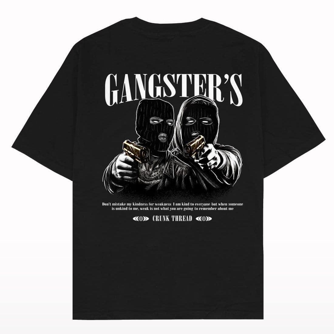 Gangsters Oversized T-shirt - Crunk Thread
