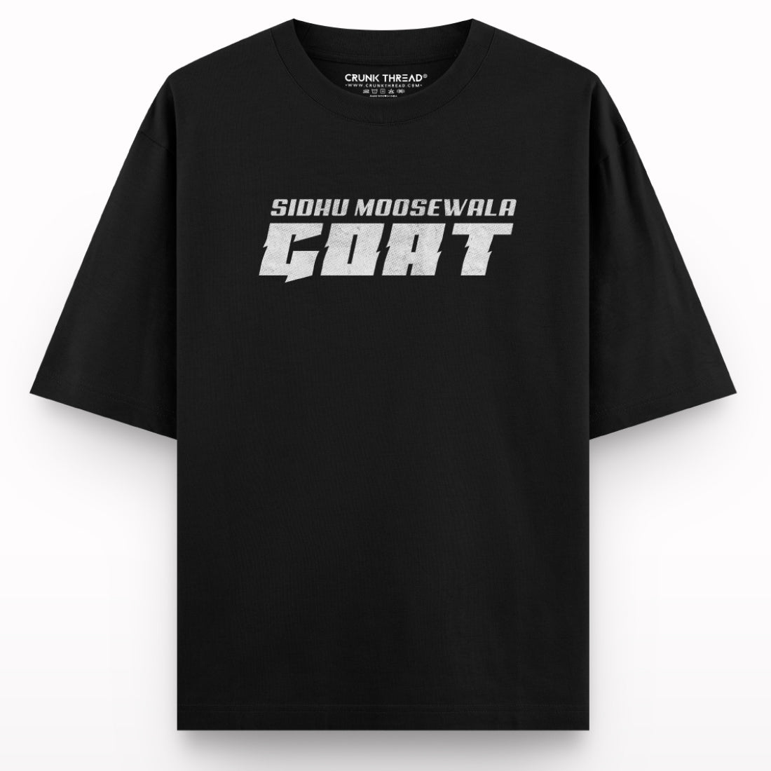 GOAT-SIDHU-MOOSEWALA-FRONT-OVERSIZED-T-SHIRT - Crunk Thread