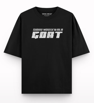 GOAT-SIDHU-MOOSEWALA-FRONT-OVERSIZED-T-SHIRT - Crunk Thread