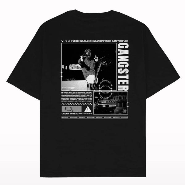 Gangster Vibe Oversized T-shirt - Crunk Thread