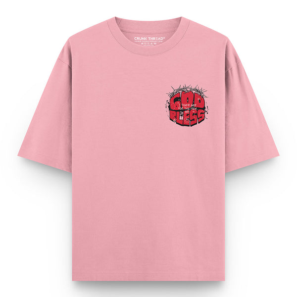 God-bless-oversized-t-shirt-front - Crunk Thread