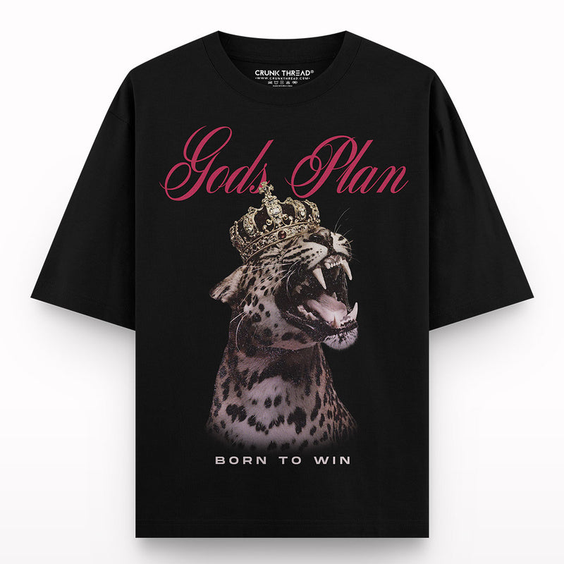 Gods-plan-oversized-t-shirt-flat - Crunk Thread