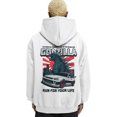 Godzilla Relaxed Drop Shoulder Hoodie