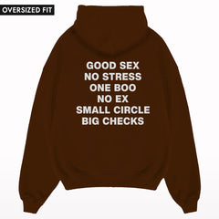 Good Sex No Stress Oversized Hoodie.