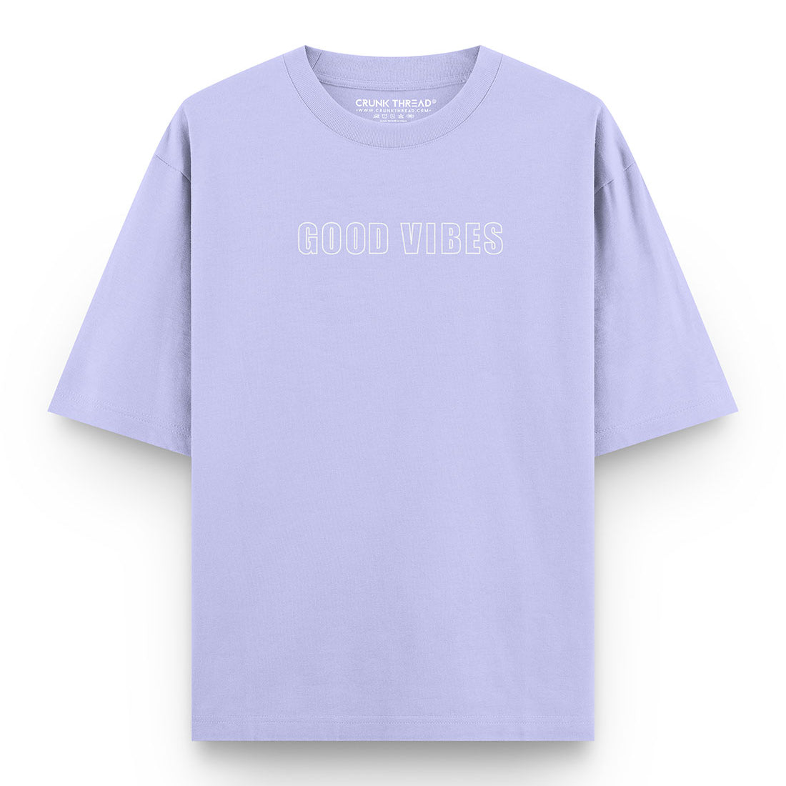 Good Vibes Oversized Lavender T-shirt