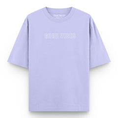Good Vibes Oversized Lavender T-shirt