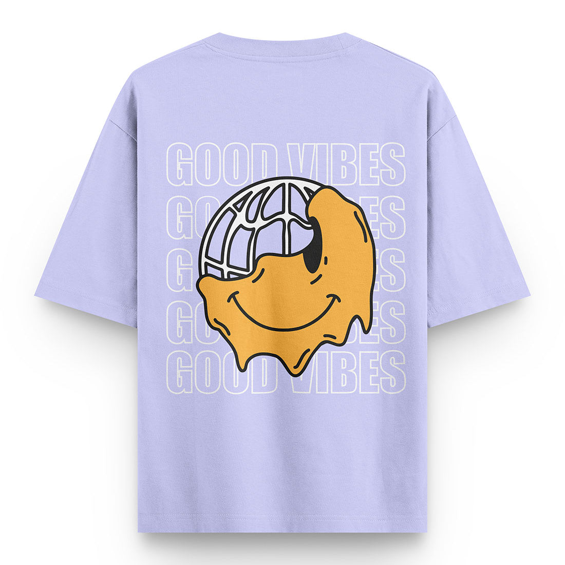 Good Vibes Oversized Lavender T-shirt