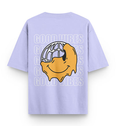 Good Vibes Oversized Lavender T-shirt