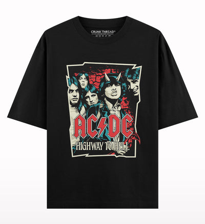 Highway to hell AC DC Oversized T-shirt.