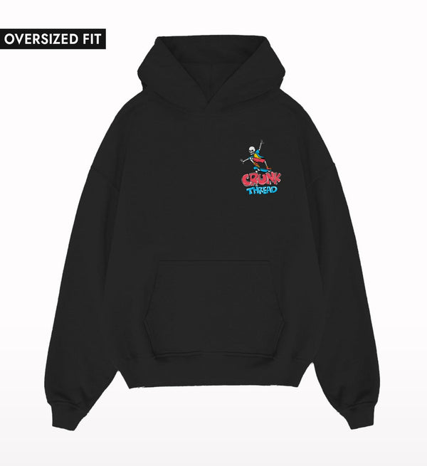 Doodle Hip-Hop Oversized Hoodie.