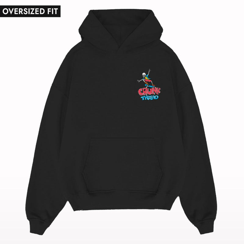 Doodle Hip-Hop Oversized Hoodie.