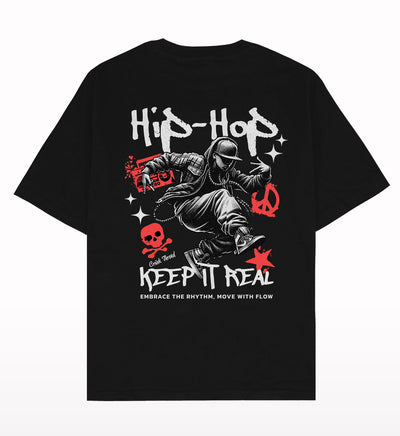 Hip-Hop Keep It Real Oversized T-shirt - Crunk Thread
