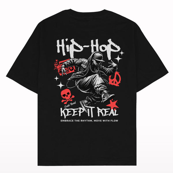 Hip-Hop Keep It Real Oversized T-shirt - Crunk Thread
