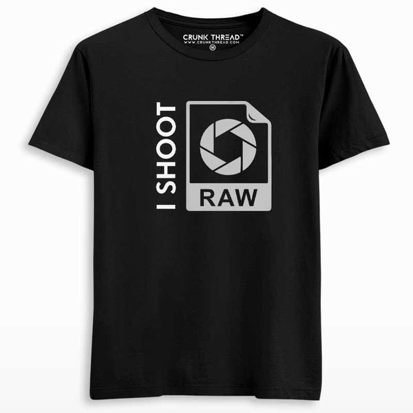 I Shoot Raw Photographer T-shirt - Crunk Thread