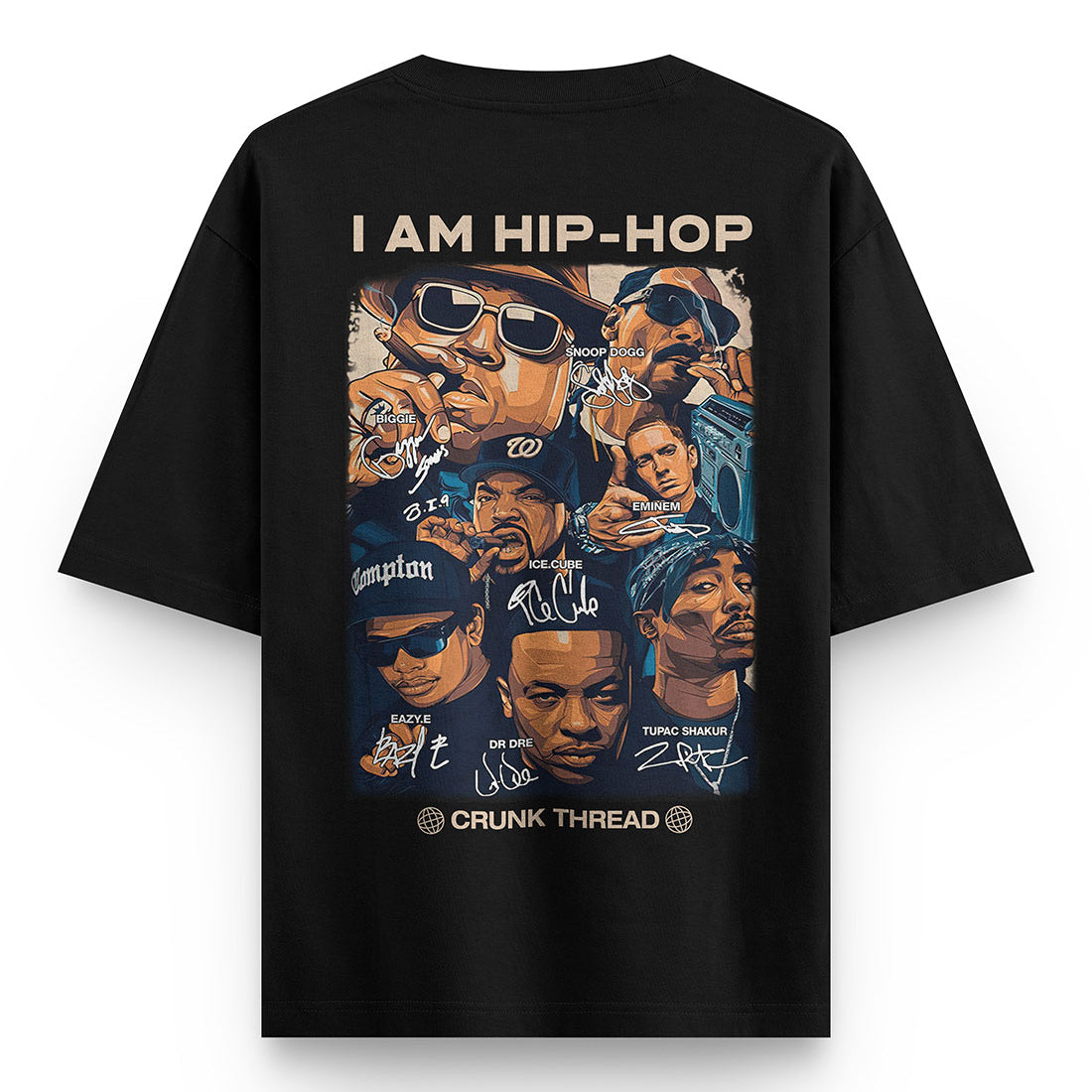 I am Hip-Hop Rappers Oversized T-shirt