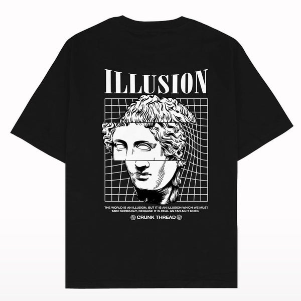 Illusion Oversized Fit T-shirt - Crunk Thread
