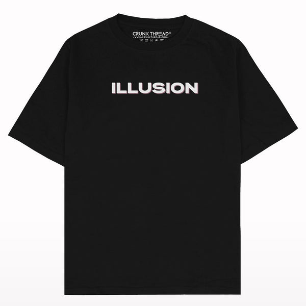 Idiot box Illusion Oversized T-shirt - Crunk Thread