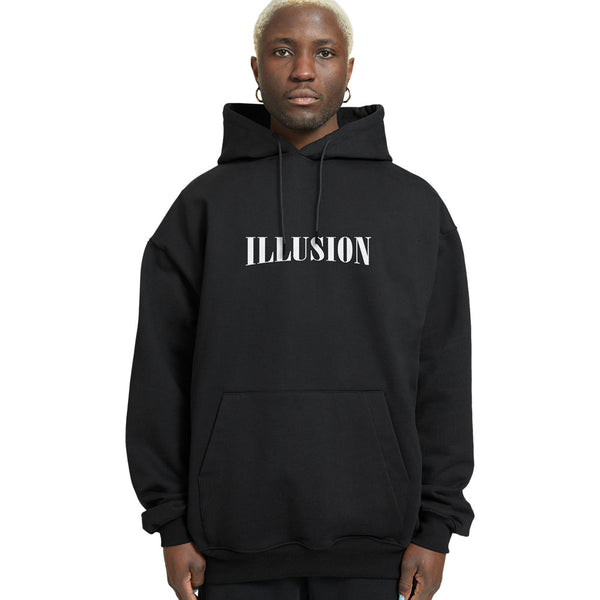 Illusion Relaxed Drop Shoulder Hoodie - Crunk Thread