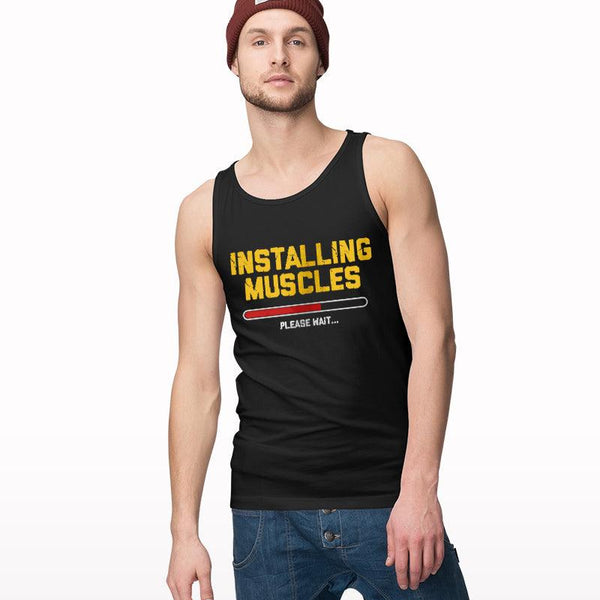 Installing Muscle Please Wait Tank Top - Crunk Thread